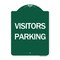 Signmission Designer Series Sign-Visitors Parking, Green & White Aluminum Sign, 18" x 24", GW-1824-24618 A-DES-GW-1824-24618 - alternate 1
